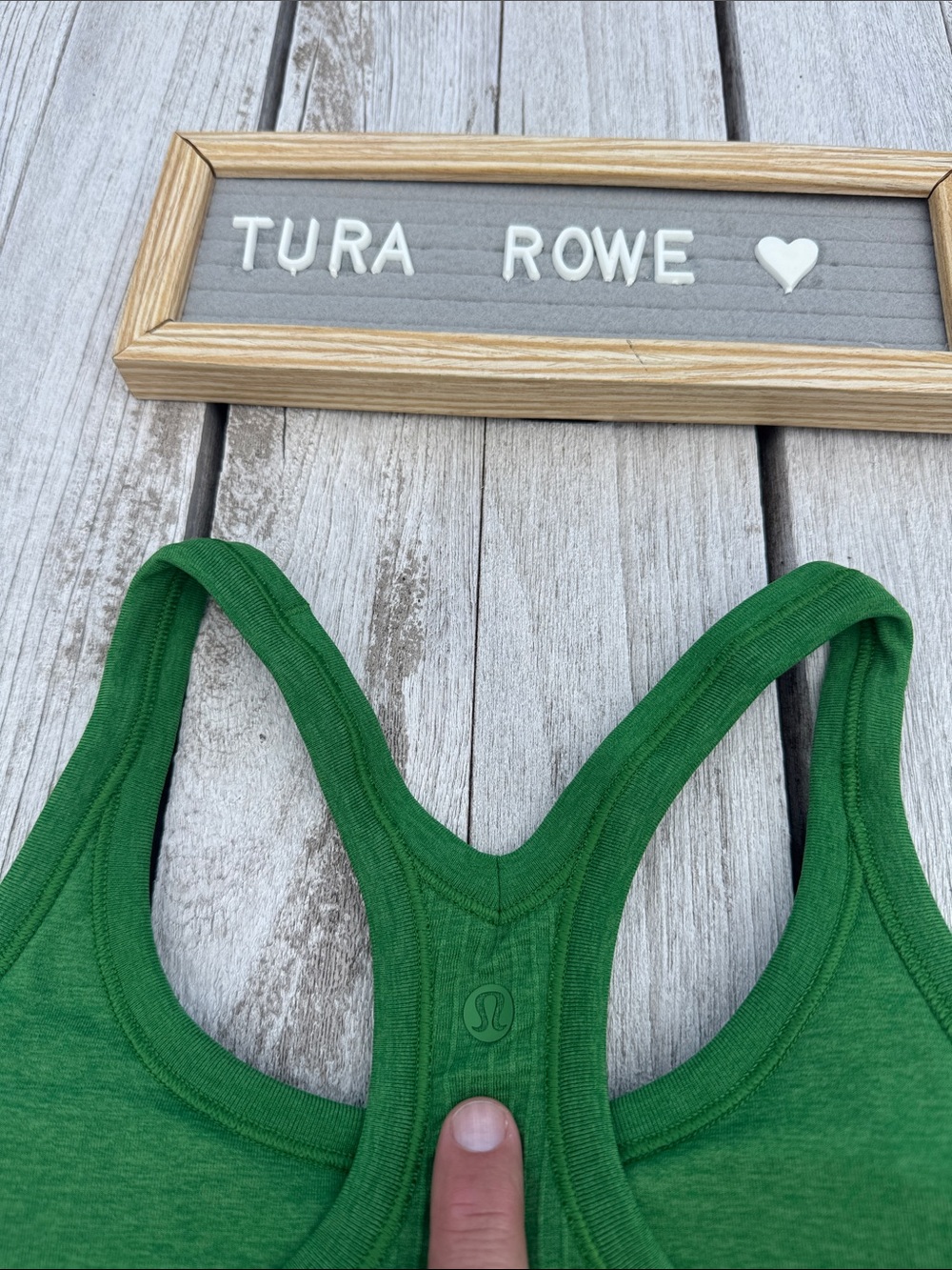 Lululemon Ebb to Street Tank Top Chameleon Green Size 6 NWT - Picture 6 of 8